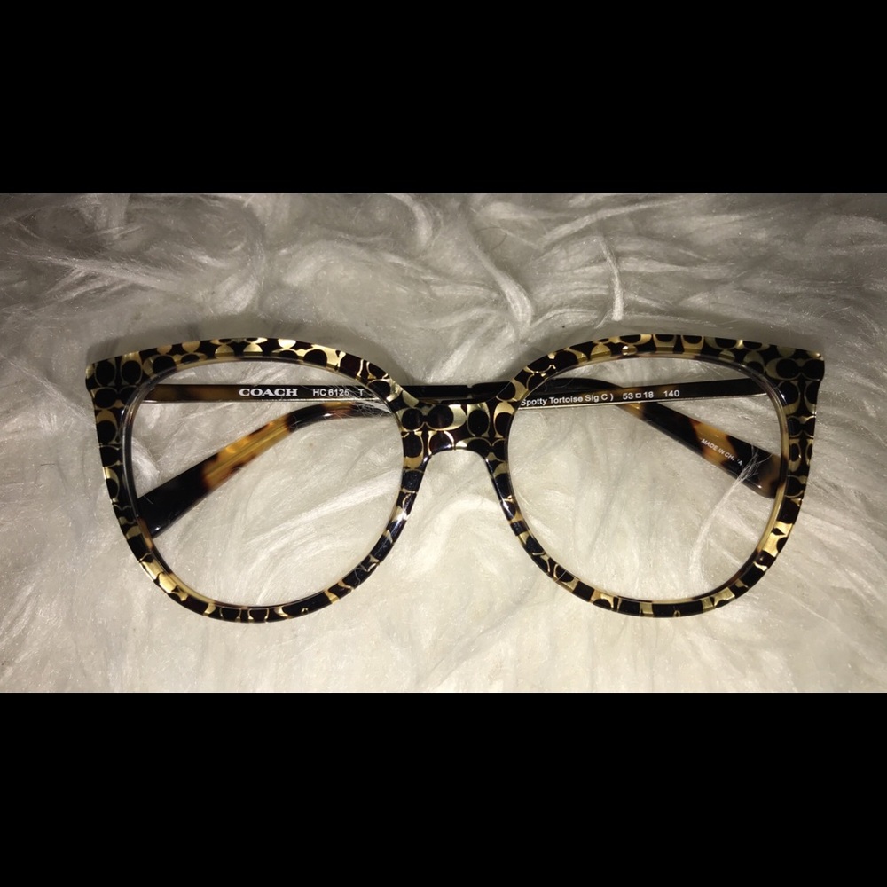 Coach leopard frame glasses